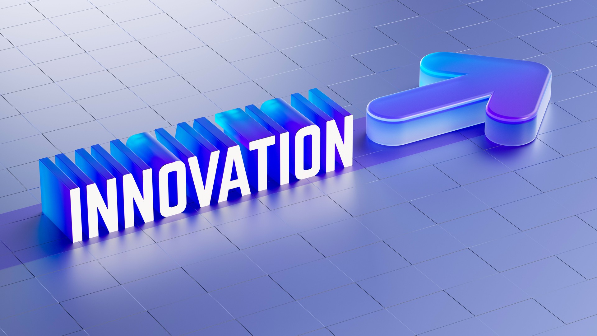 Blue Background Innovation Technology Concept